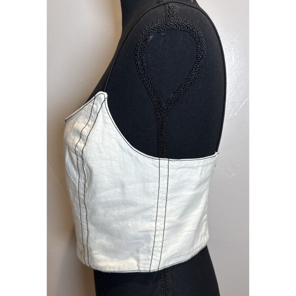 Urban Outfitters Corset Top Off White Cream Women's Size Medium - Picture 4 of 16